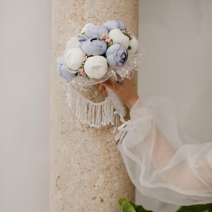 Bouquet de fleurs mariage violet, Bouquet de mariée violet, prune lilas lavande  - artisanat Tunisien fait main | ILEYCOM