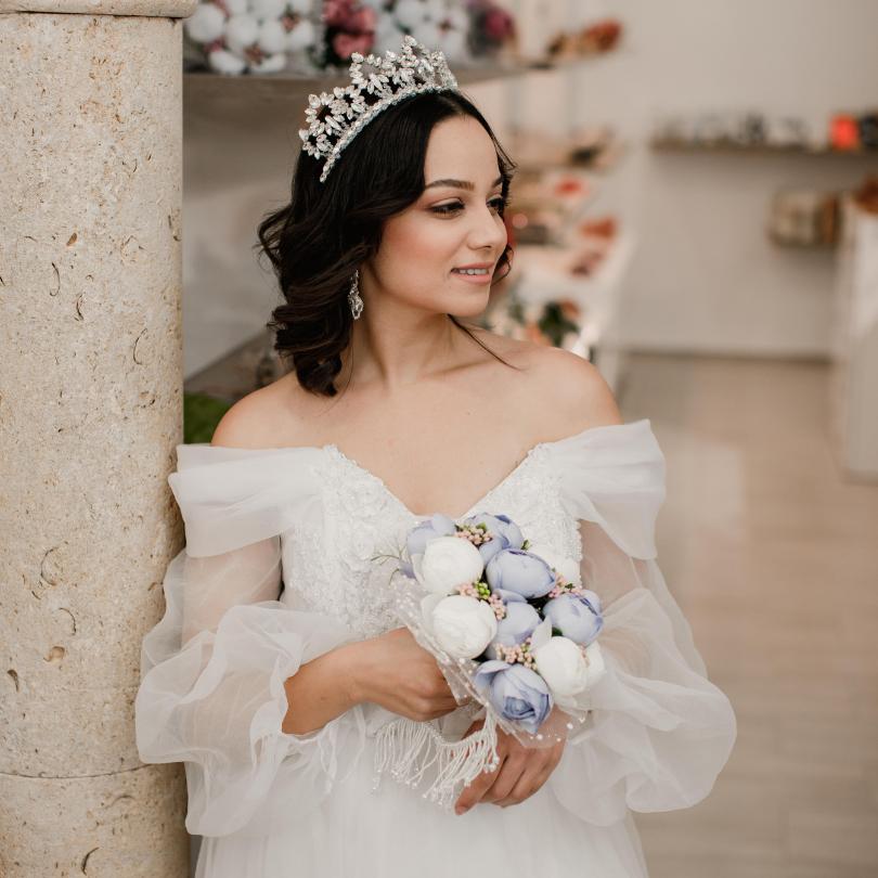 Bouquet de fleurs mariage violet, Bouquet de mariée violet, prune lilas lavande  - artisanat Tunisien fait main | ILEYCOM