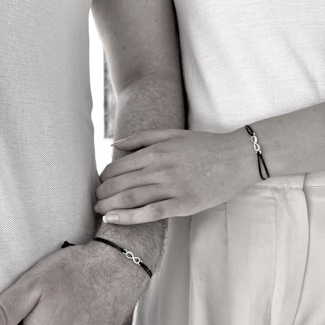 bracelet couple ajustable pour un amour éternel et unique