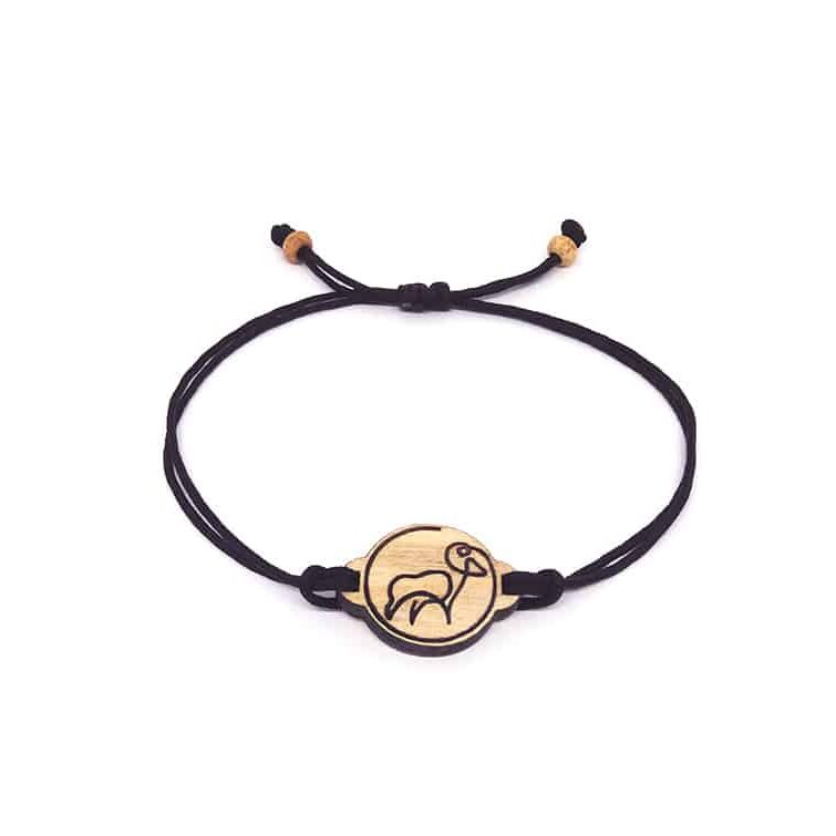 Bracelet Horoscope Bélier – Pendentif en Bois Massif - artisanat Tunisien fait main | ILEYCOM