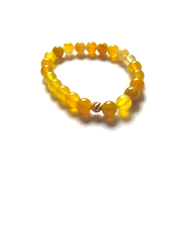 Bracelet Équilibre Corps & Esprit Agate jaune