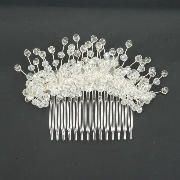 Broche Blanche modèle Peigne en cristal - artisanat Tunisien fait main | ILEYCOM