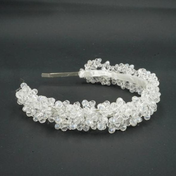 Broche cheveux de mariage blanche , Modèle Bandeau de vigne - artisanat Tunisien fait main | ILEYCOM
