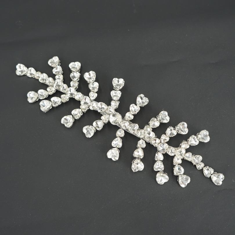 Broche de cheveux Strass, Perles Peigne de mariée, Pièce de cheveux de mariage,  - artisanat Tunisien fait main | ILEYCOM