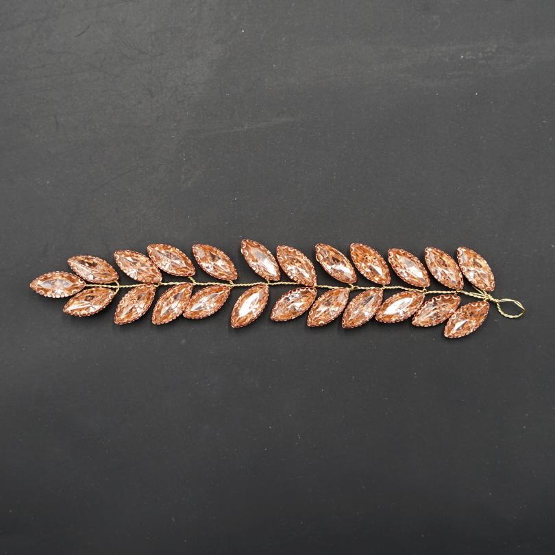 Broche en cristal rose, Vigne de cheveux mariage rose, bijoux de cheveux rose, p - artisanat Tunisien fait main | ILEYCOM