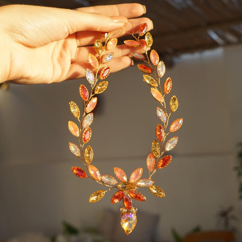 Broche en perles rose de cheveux de mariage , accessoires de cheveux de mariée,  - artisanat Tunisien fait main | ILEYCOM