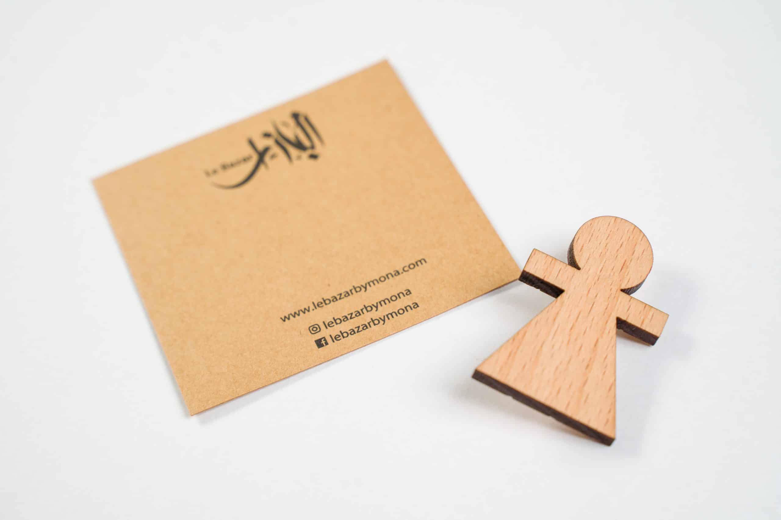 Broches en Bois Gravé avec Symbole Iconique de la Tunisie - artisanat Tunisien fait main | ILEYCOM