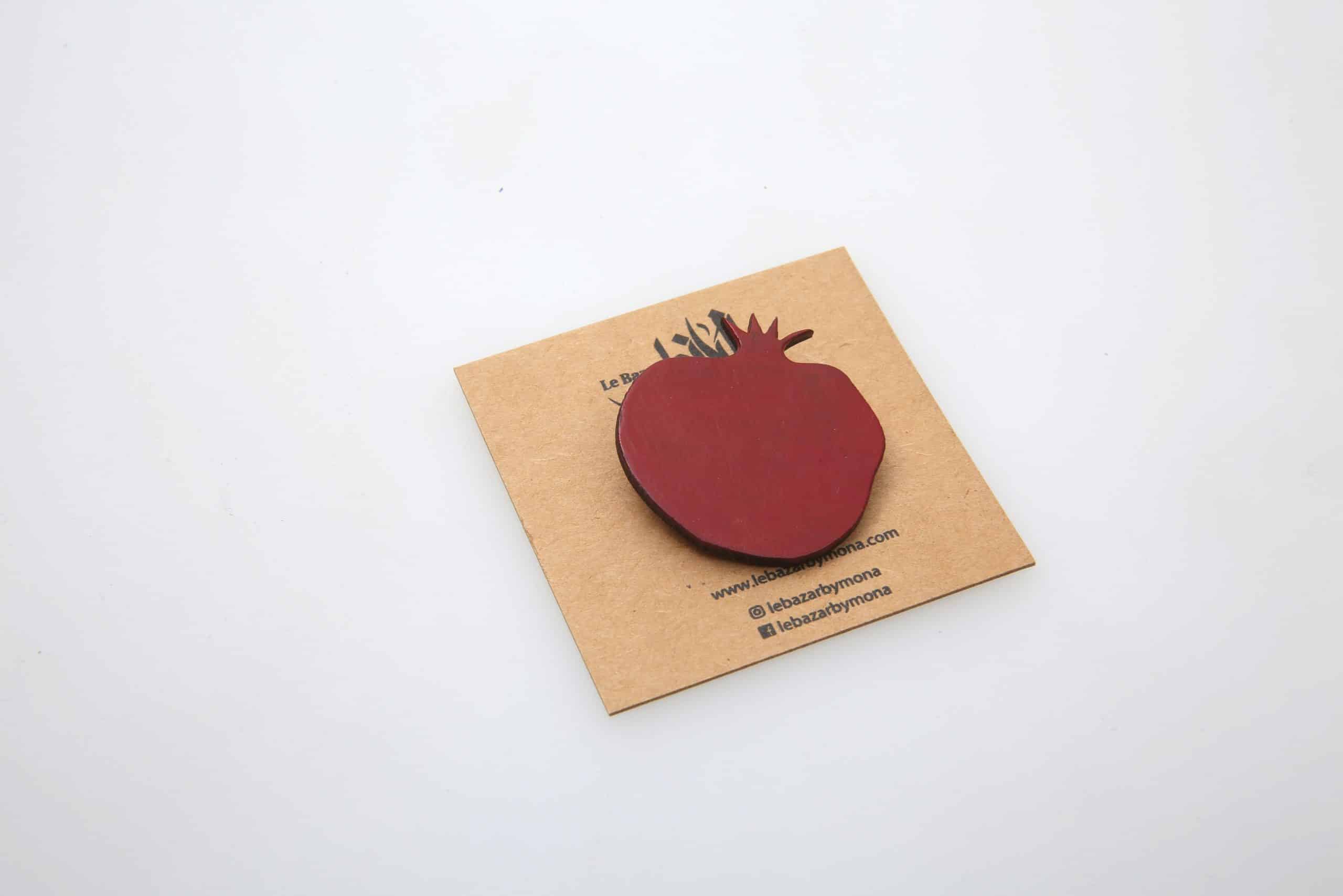 Broches en Bois Gravé avec Symbole Iconique de la Tunisie - artisanat Tunisien fait main | ILEYCOM