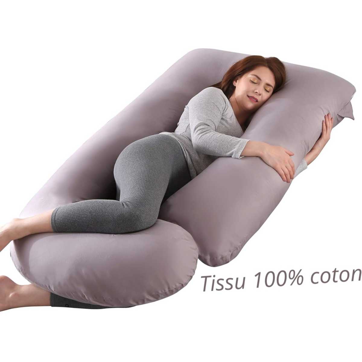Coussin grossesse géant lavable pour un confort optimal