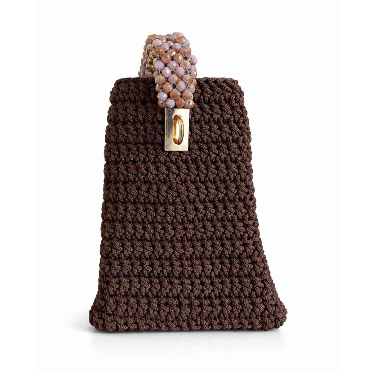 sac tissé Perla cacao élégant pour un style unique et raffiné