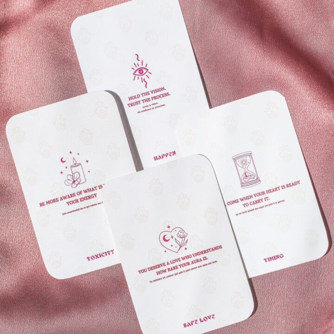 Cartes énergétiques "Dear Soul" - Messages et guidances de l'âme - artisanat Tunisien fait main | ILEYCOM