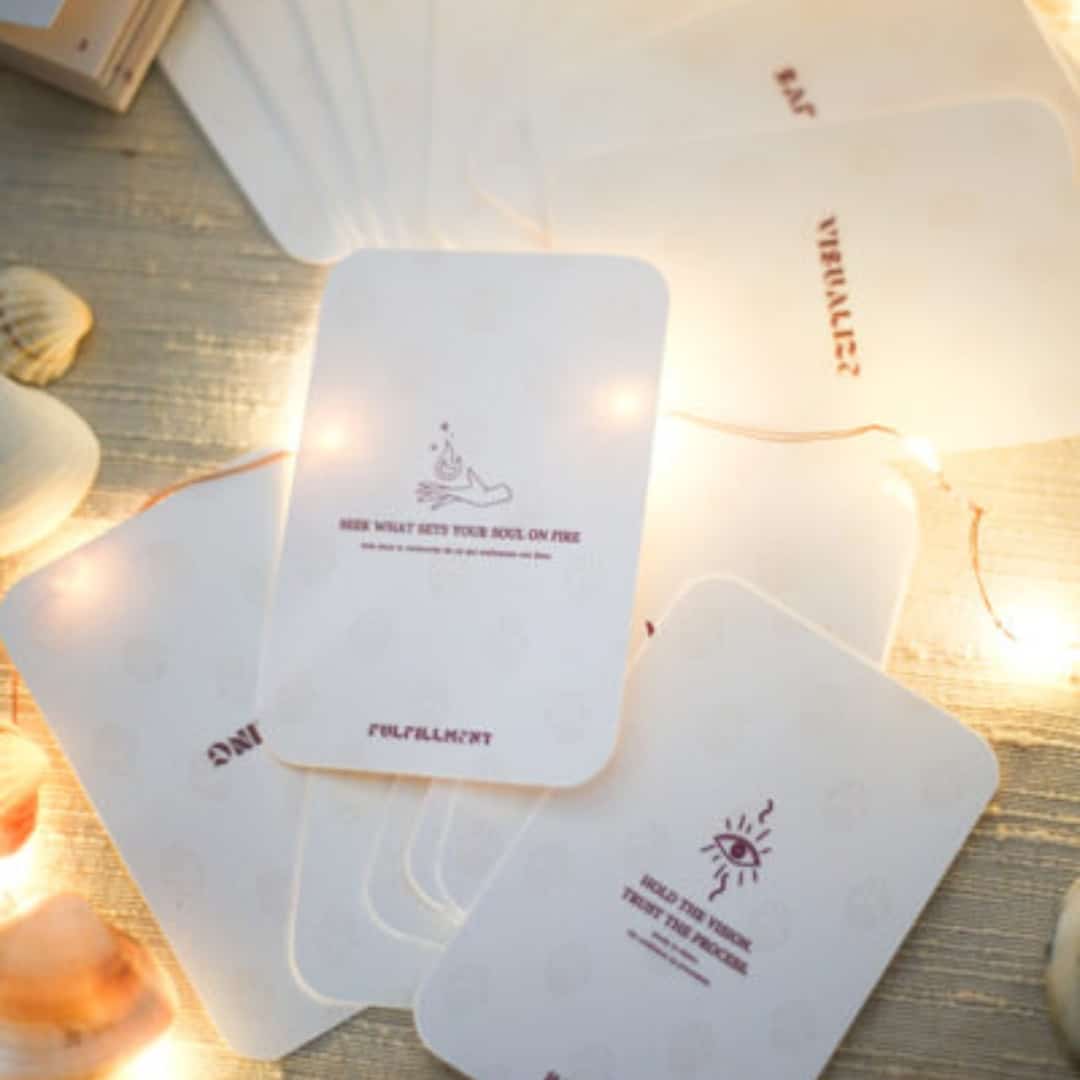 Cartes énergétiques "Dear Soul" - Messages et guidances de l'âme - artisanat Tunisien fait main | ILEYCOM