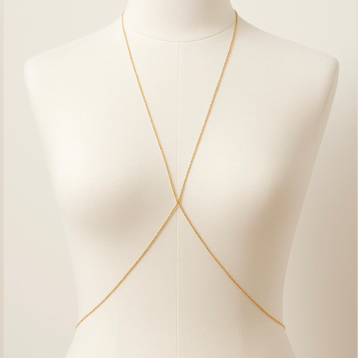 Chaine de corps x en acier inoxydable — vue 5. Artisanat Tunisie.