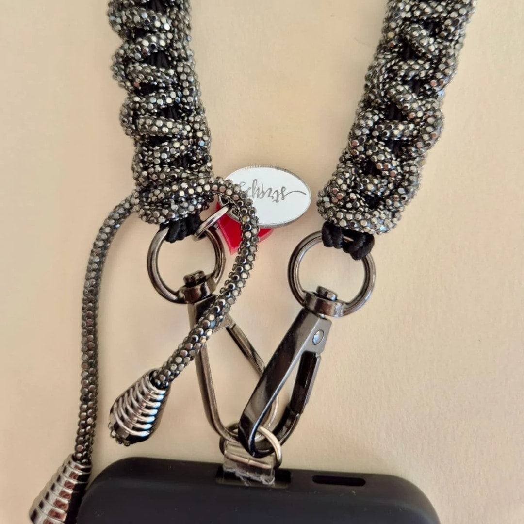 Chaîne de téléphone Shine Bright tressée à la main (Taille standard 1,20 m) - artisanat Tunisien fait main | ILEYCOM