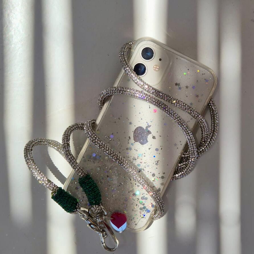 Chaîne de téléphone Simply Shiny - Taille standard (1,20 m) - artisanat Tunisien fait main | ILEYCOM
