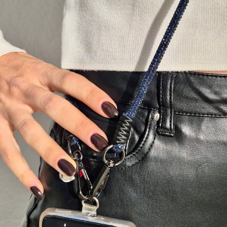 Chaîne de téléphone Simply Shiny - Taille standard (1,20 m) - artisanat Tunisien fait main | ILEYCOM