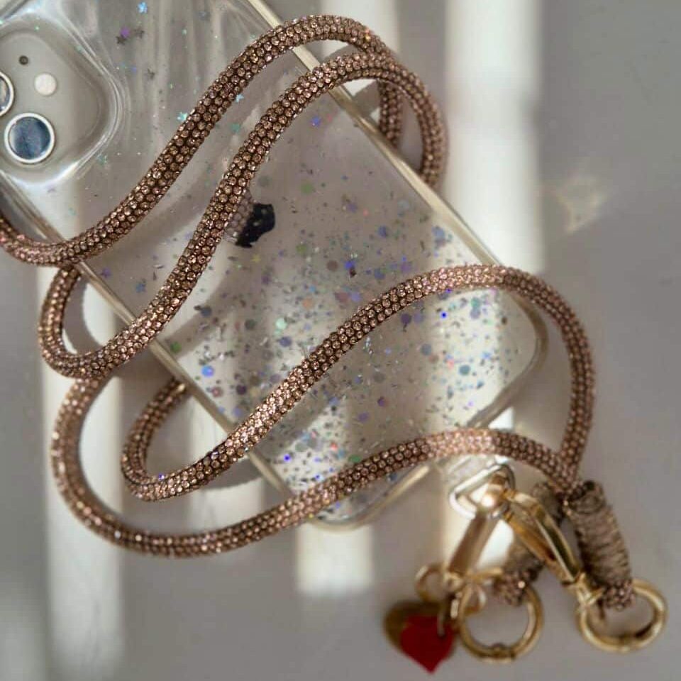 Chaîne de téléphone Simply Shiny - Taille standard (1,20 m) - artisanat Tunisien fait main | ILEYCOM