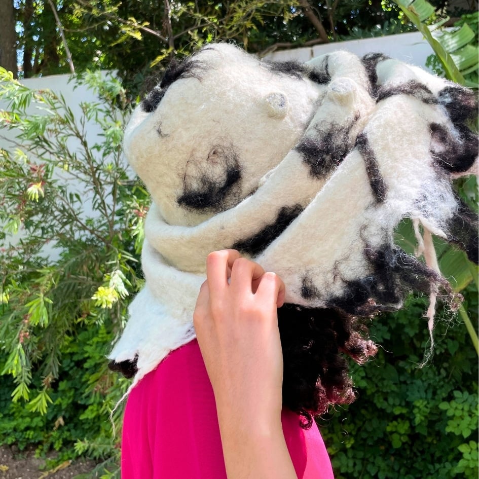 Chapeau Blanc et Noir - artisanat Tunisien fait main | ILEYCOM