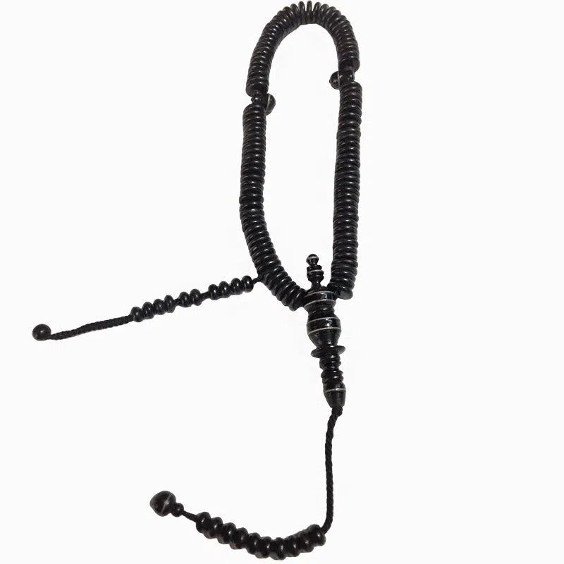 Subḥa en Pierre de Yabnouz 99 Perles Naturelles