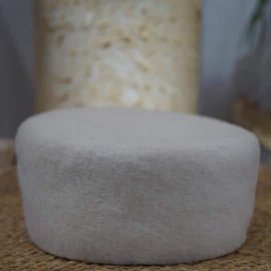 Chéchia tunisienne blanche En laine