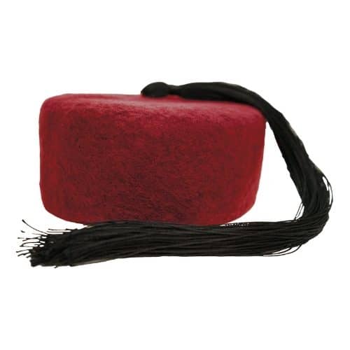 Chechia Tunisienne Rouge Avec Pompon En Laine