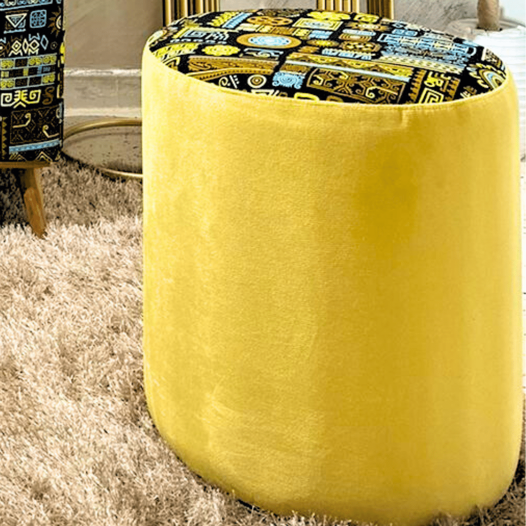 Coin déco Zelina – Ensemble décoration salon artisanal en tissu wax africain (fa - artisanat Tunisien fait main | ILEYCOM