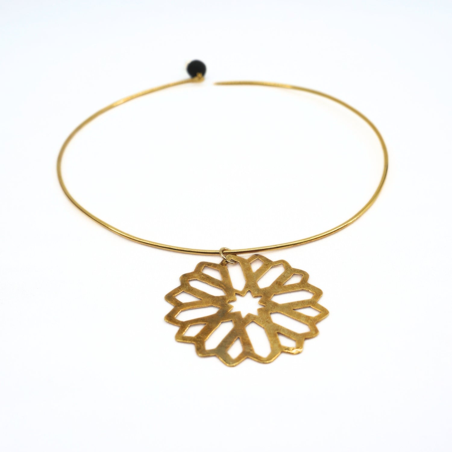 Collier cuivre haut de gamme en or 18k, élégance irrésistible - artisanat Tunisien fait main | ILEYCOM