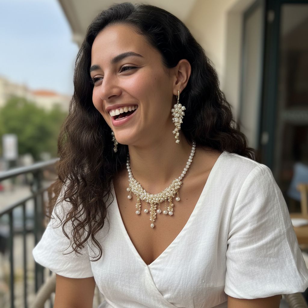 Collier perles en argent or 24 carats luxe et élégance intemporelle
