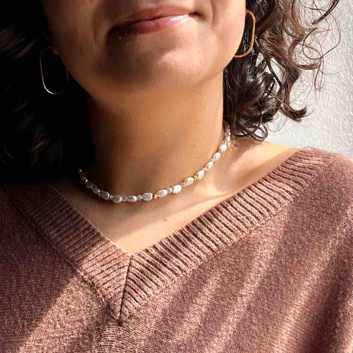 Collier perles en cristal éclatant pour un style unique