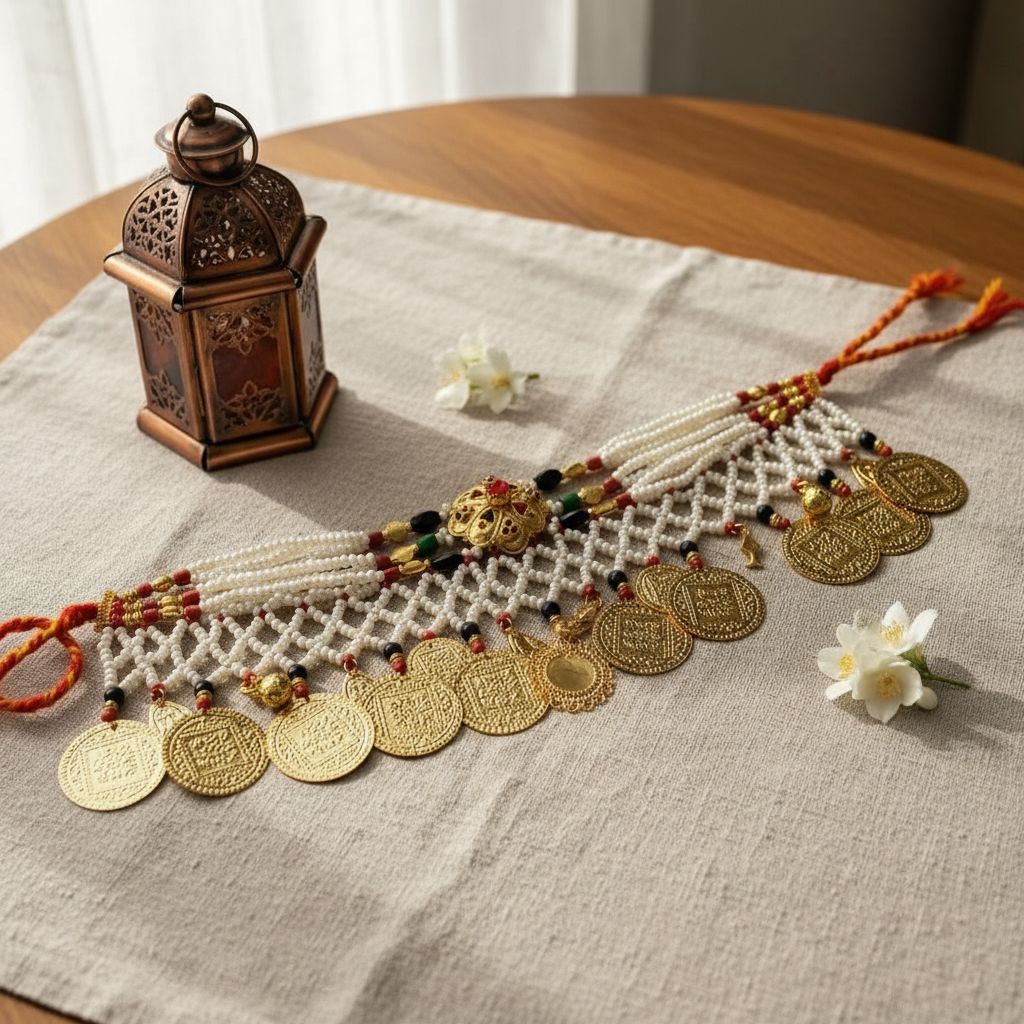 Bijou artisanal Tunisie — collier tunisien en cuivre or 24k un bijou d'. Fait main par des artisans.