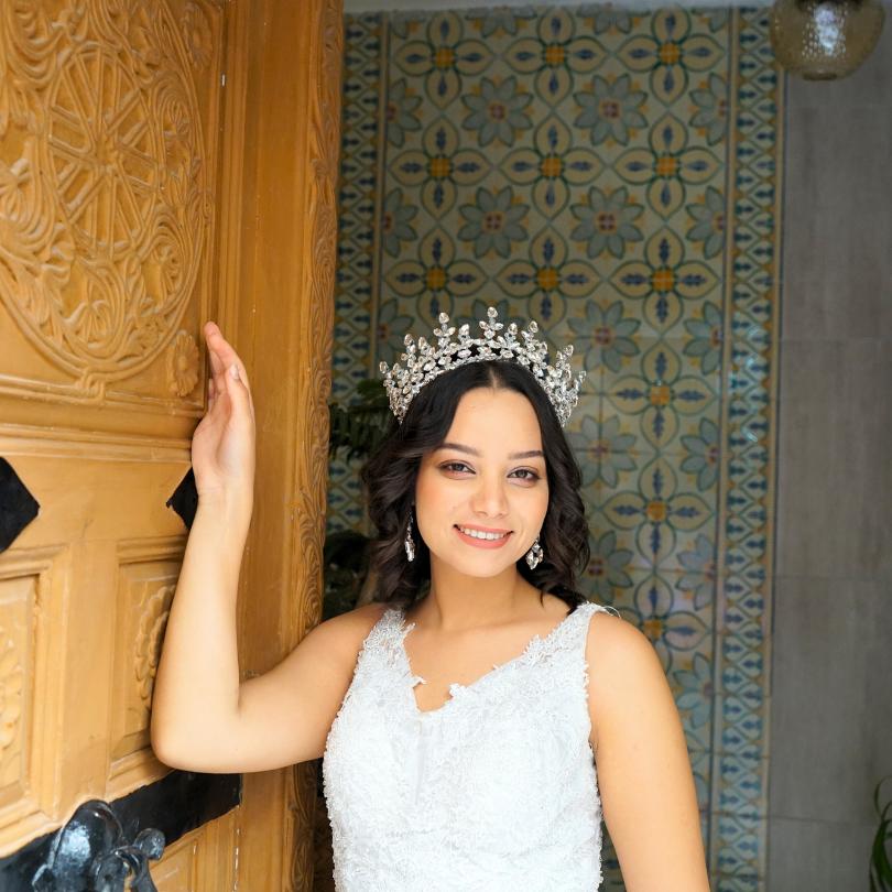 تاج زفاف أبيض، تاج كريستال باروكي، تاج زفاف، تاج فتاة الزهور، تاج منشوري، تاج للنساء، تاج أبيض، تاج الملكة