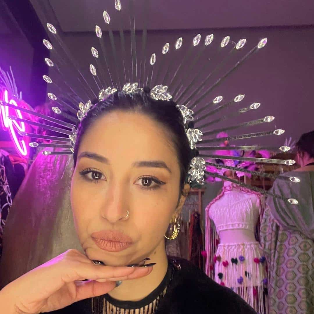 Couronne Gravity Festival-couronne Soleil noir et blanc avec diamant - artisanat Tunisien fait main | ILEYCOM