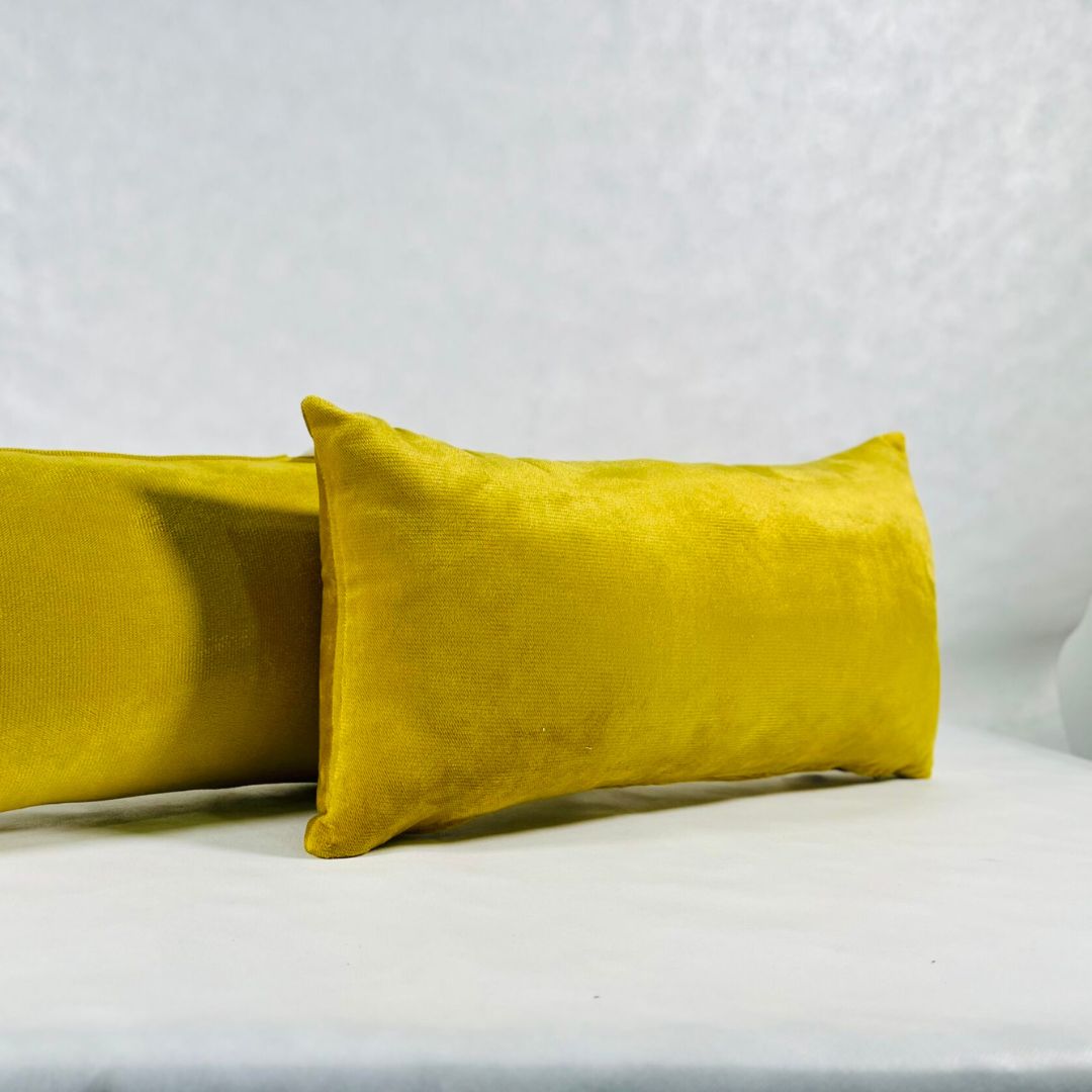 Coussin décoratif rectangulaire en velours jaguar (60x35 cm) - artisanat Tunisien fait main | ILEYCOM
