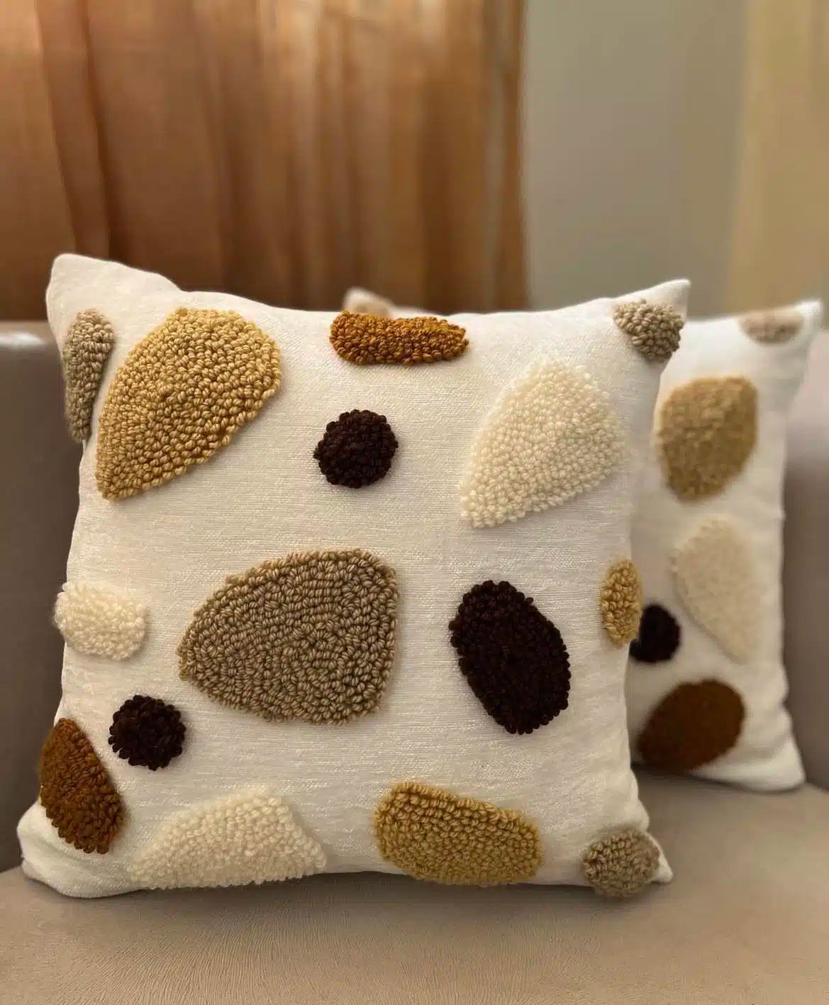 coussin pierres