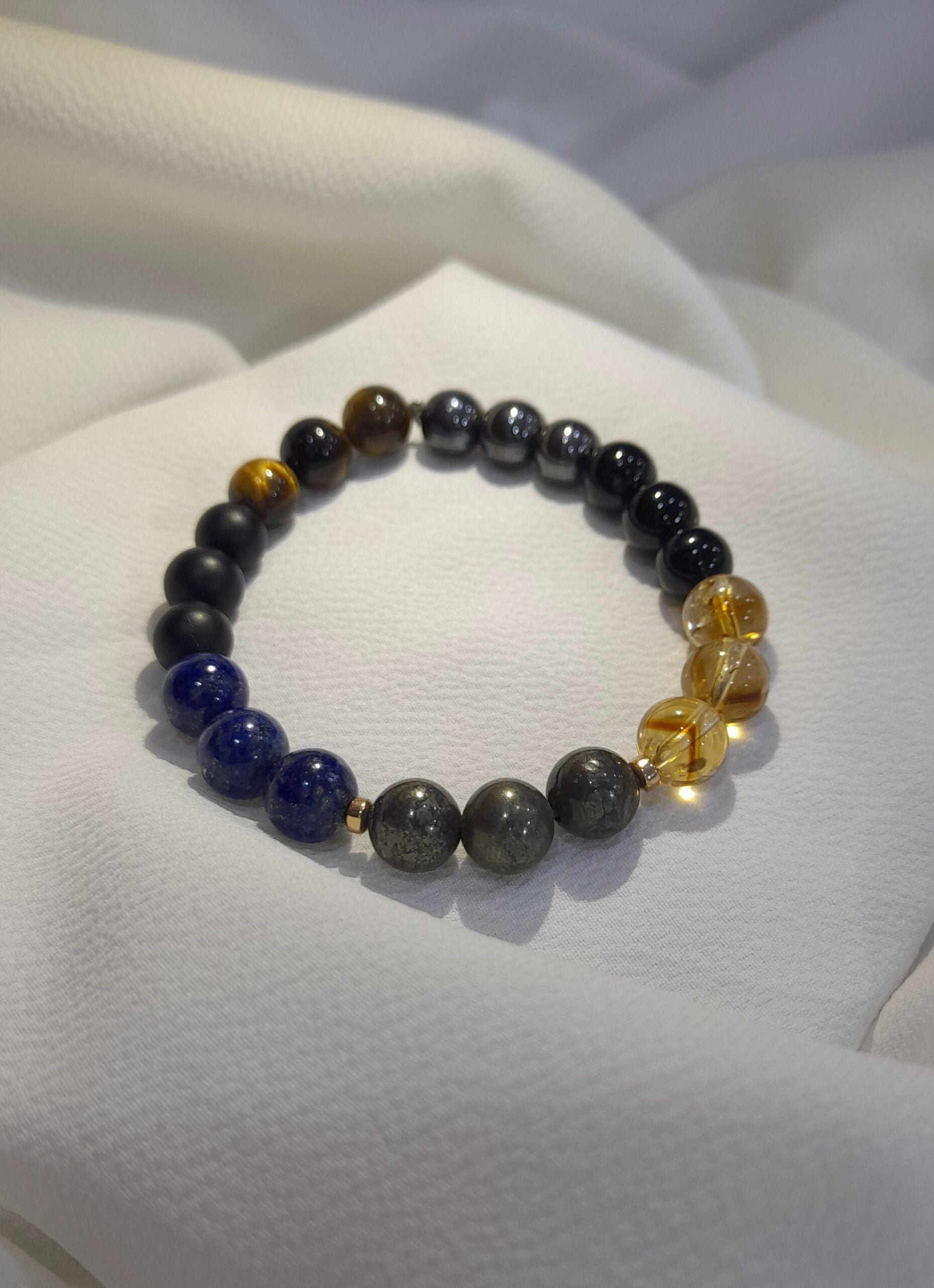 Bracelet Énergie Pierres Naturelles - Harmonie et Élégance
