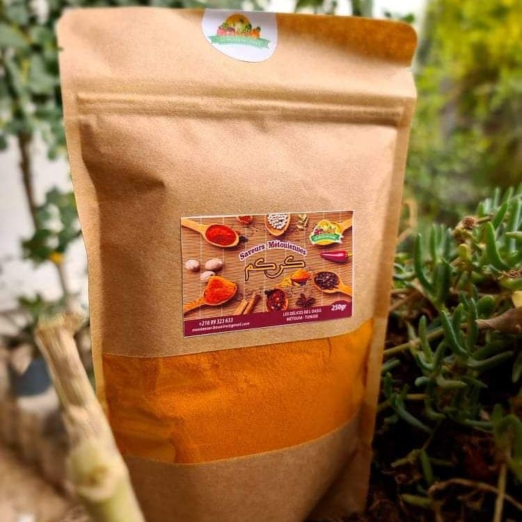 Curcuma moulu 250g - artisanat Tunisien fait main | ILEYCOM