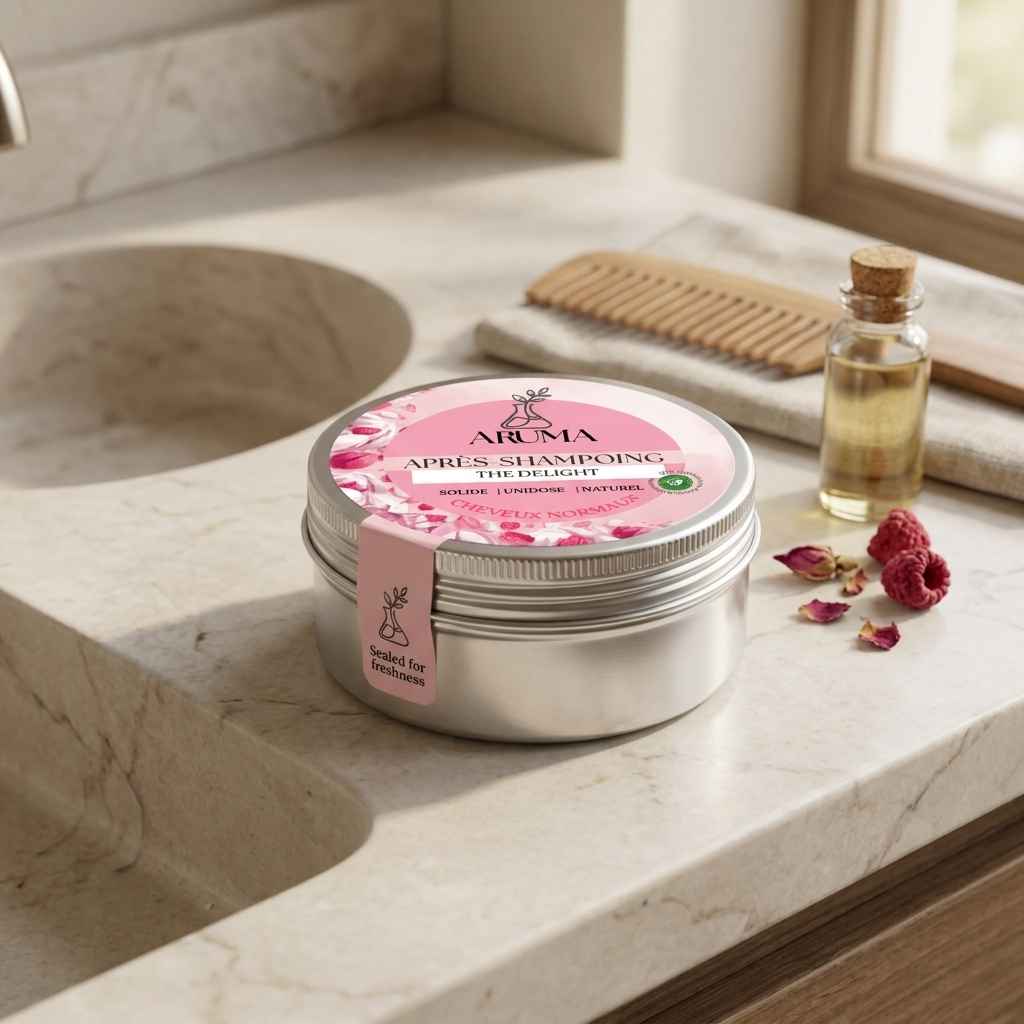 Aruma The Delight  Après Shampoing pour Cheveux Normaux  Adoucissant Protecteur