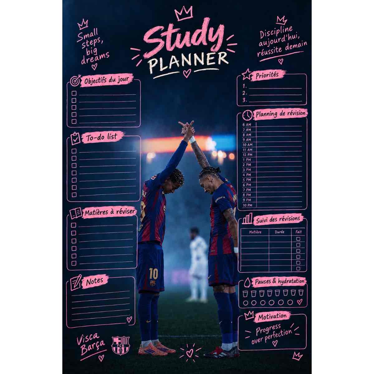 agenda FC Barcelona édition exclusive pour une organisation parfaite