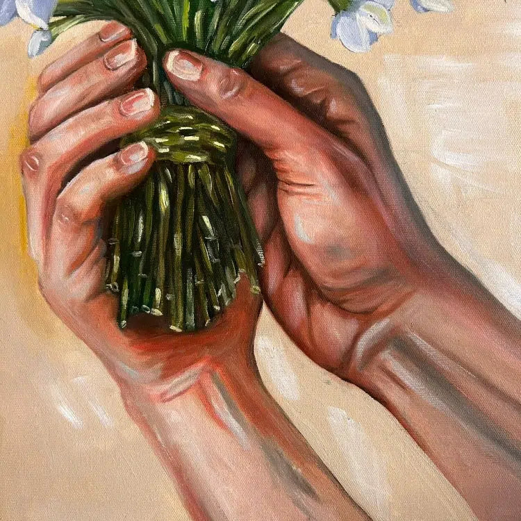 tableau fleurs élégance et tendresse pour votre intérieur