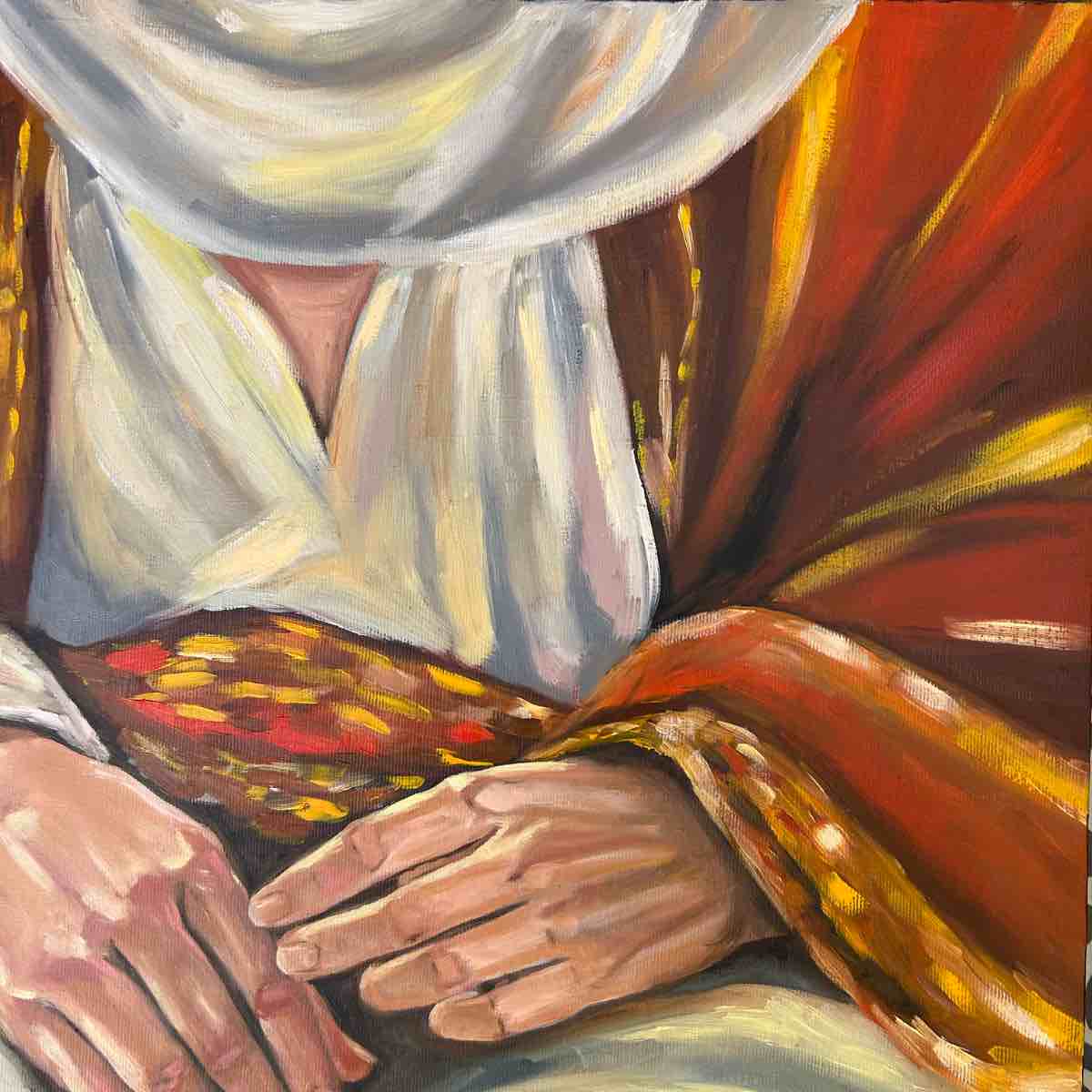 tableau tunisien héritage unique d'une femme en dignité