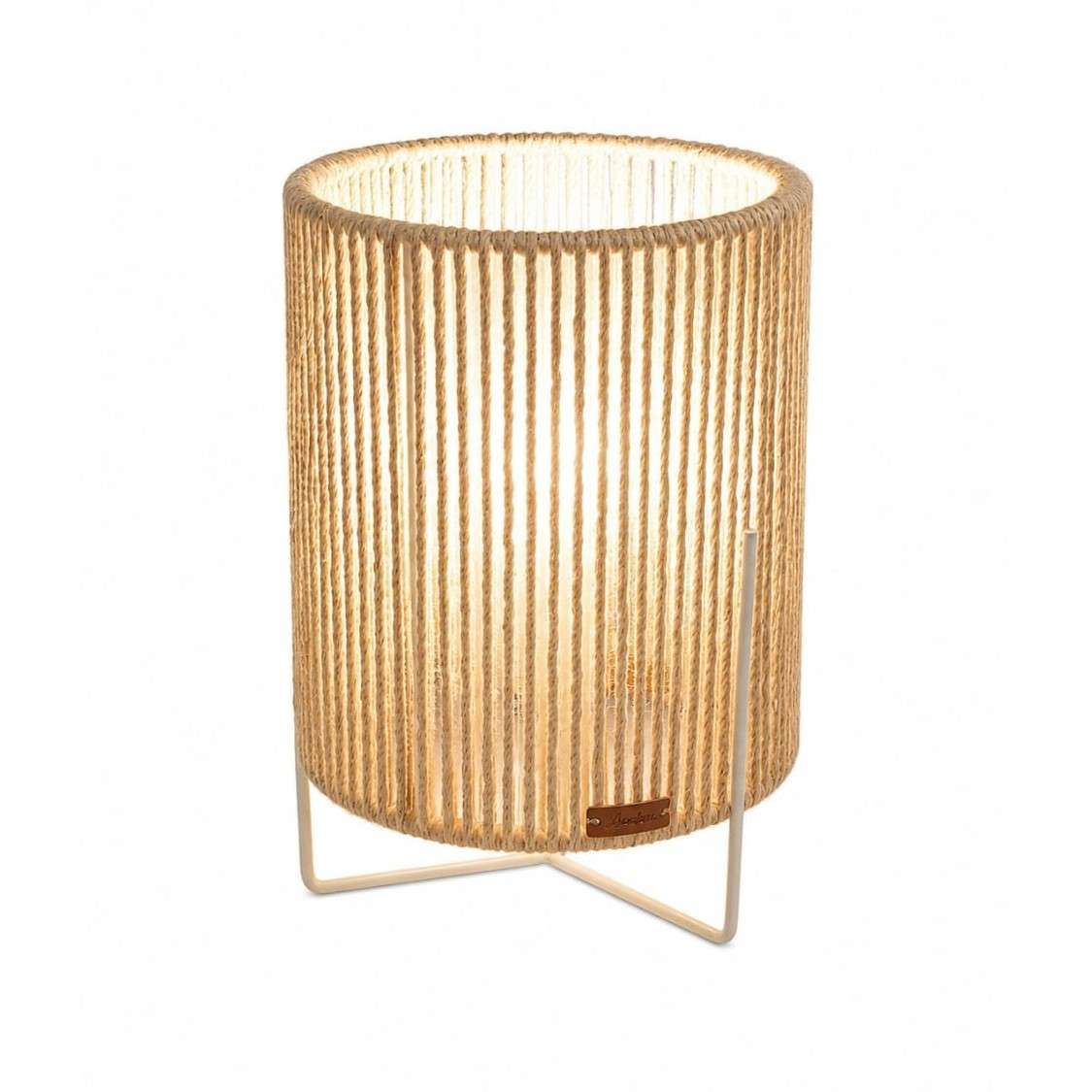 lampe en corde naturelle