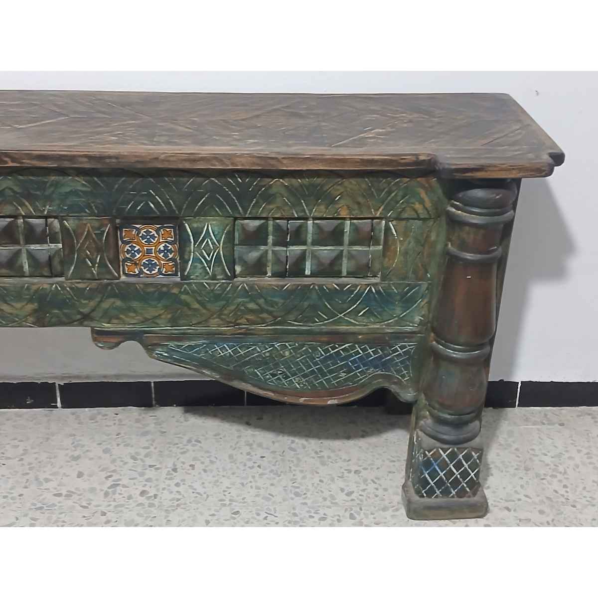 Console en bois élégante 187 x 71 x 34 cm pour un intérieur chic