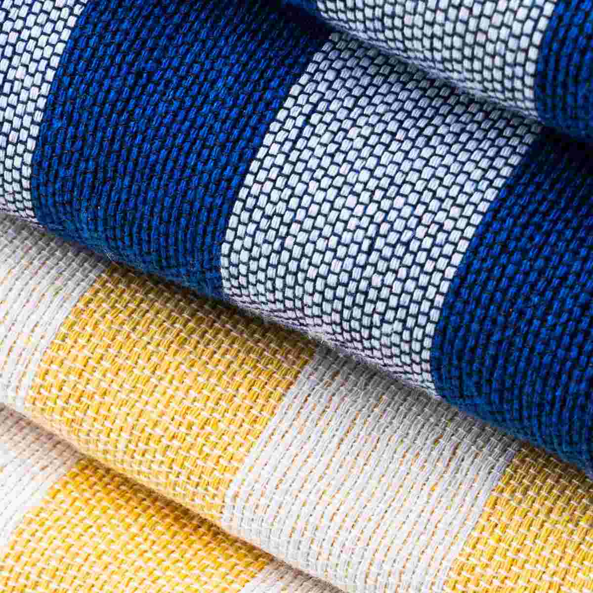 Fouta éponge rayée jaune