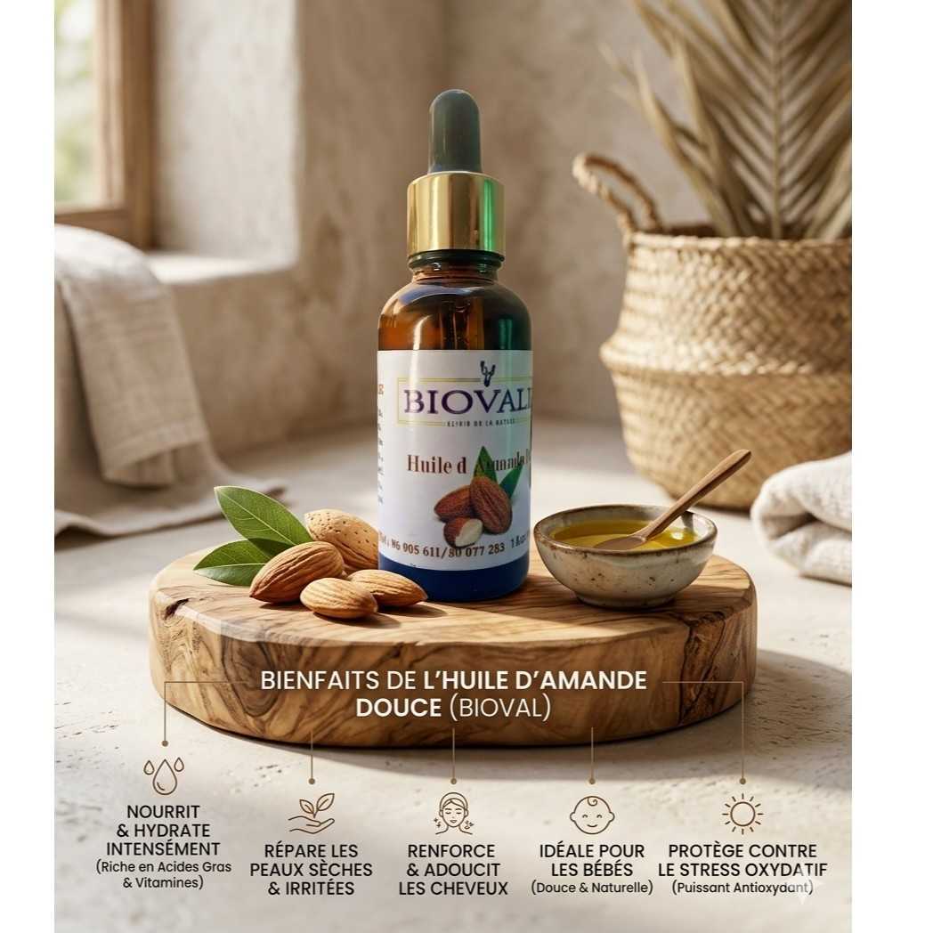 Huile d'amande douce pour une peau nourrie et éclatante