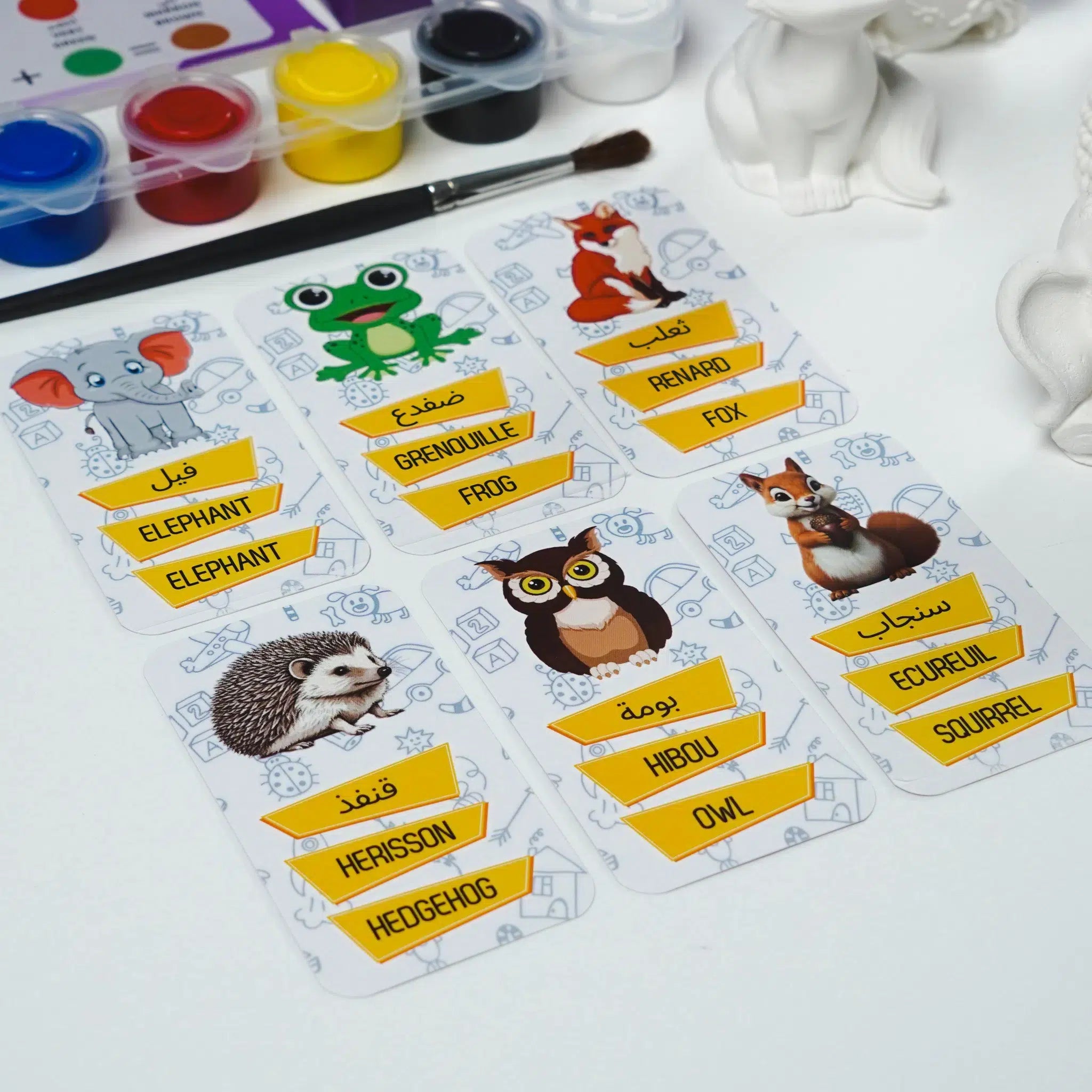 Kit de Peinture 3D Animaux en Plâtre - Créativité Augmentée