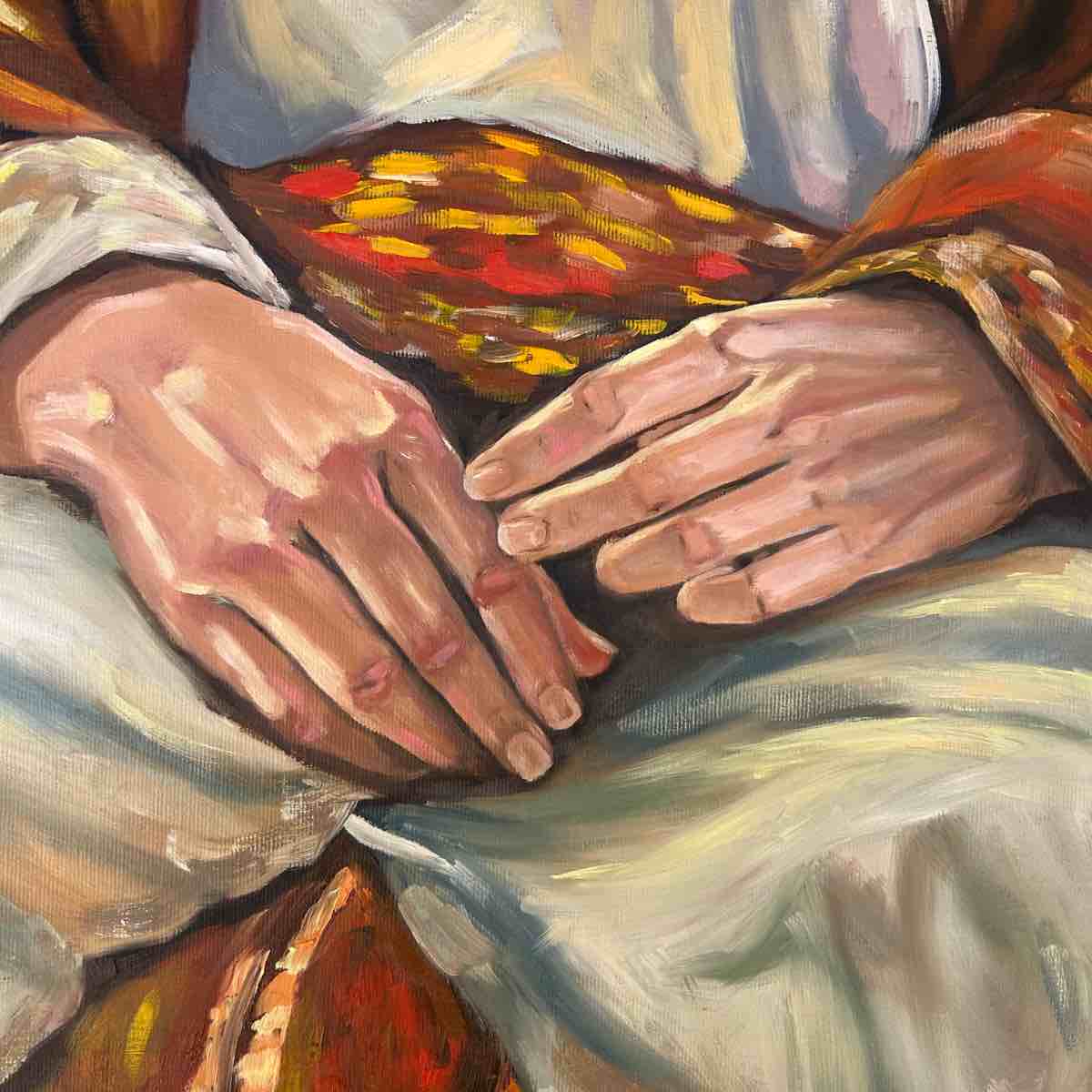 tableau tunisien héritage unique d'une femme en dignité