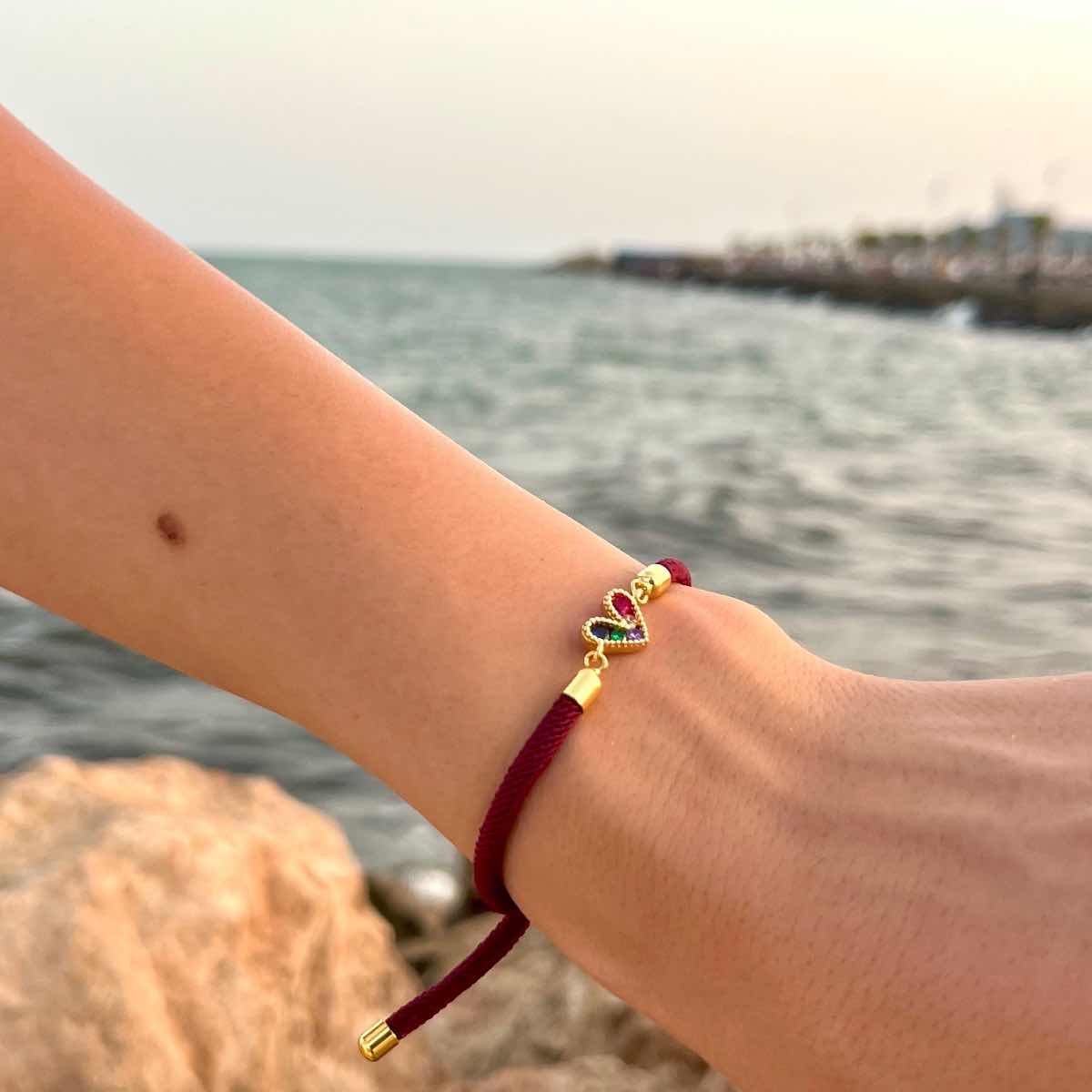 Bracelet ajustable l'amour en cordon pour un style unique