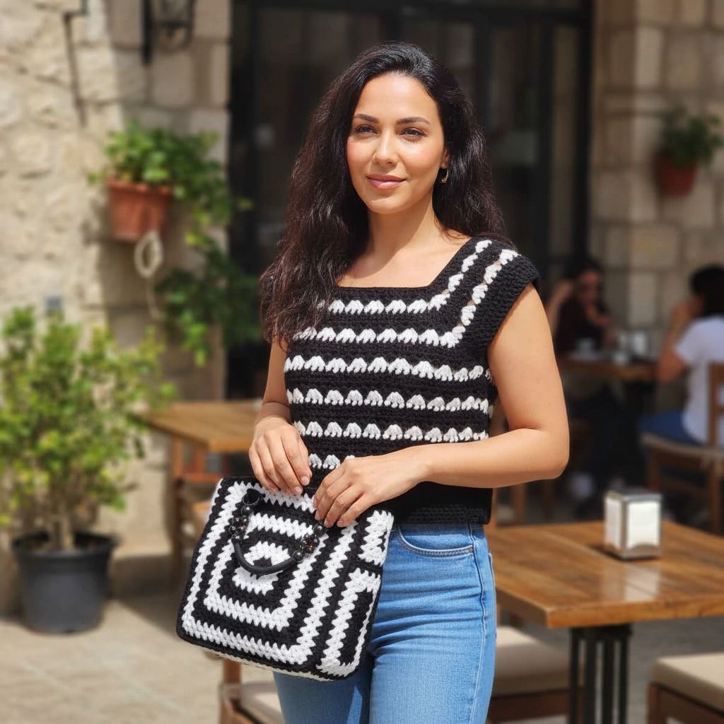 Ensemble crochet pour une beauté éclatante et irrésistible