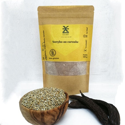 Farine de sorgho au caroube sans gluten - artisanat Tunisien fait main | ILEYCOM