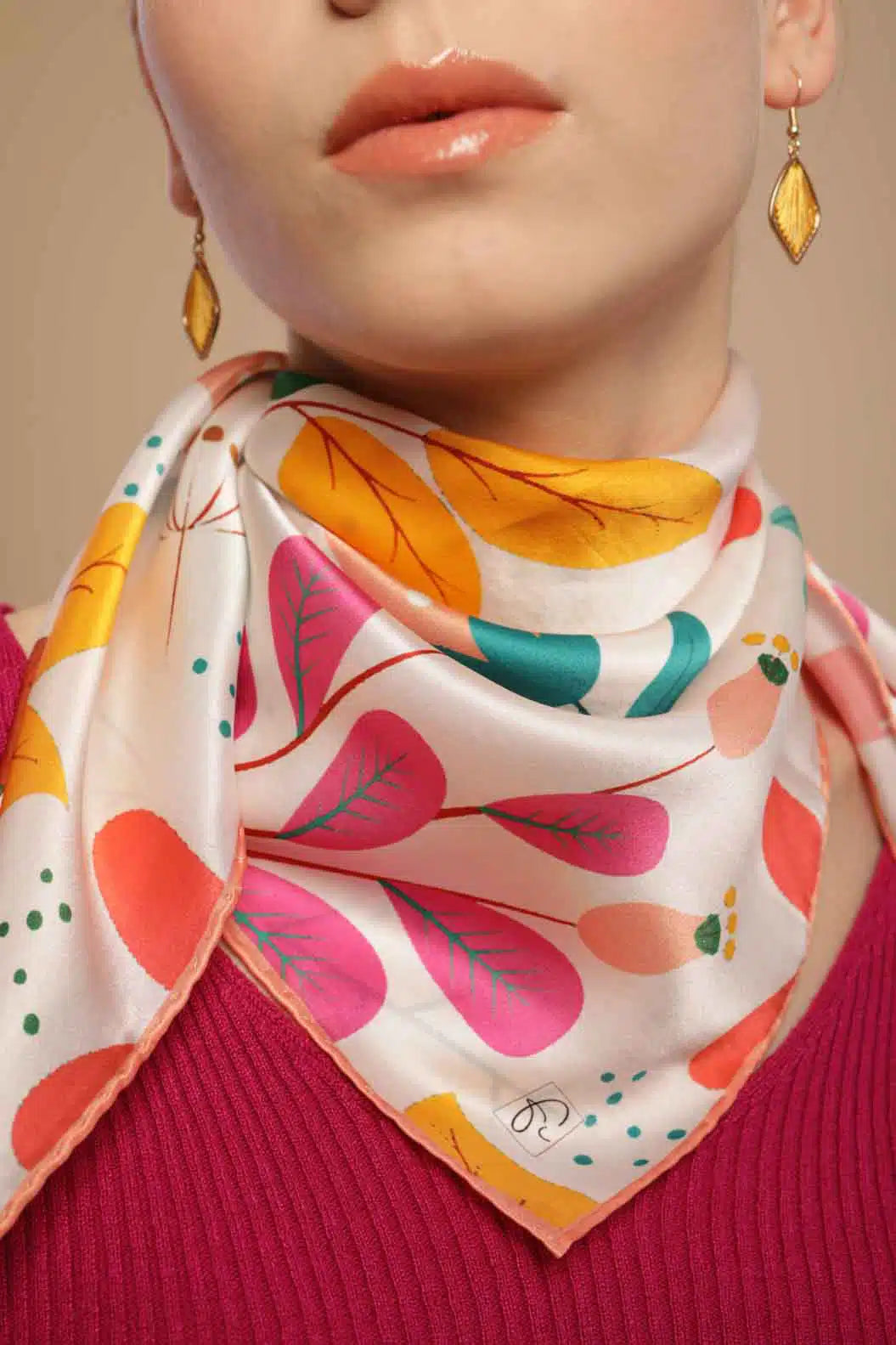 Foulard en soie naturelle Full of imagination